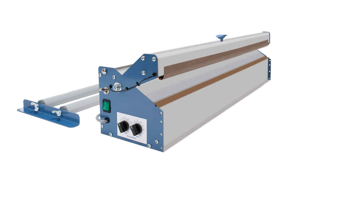 Supermagnetschweissgeraet_SMS_Doppelte_Schweissnaht_Abroller SMS DOPPEL- POWER D2 mit Folienabroller