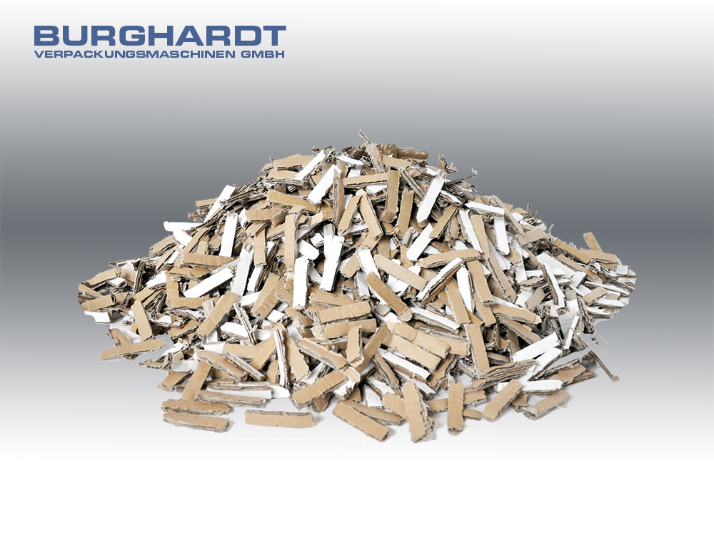 Kartonschredder Chips Kartonschredder Chips