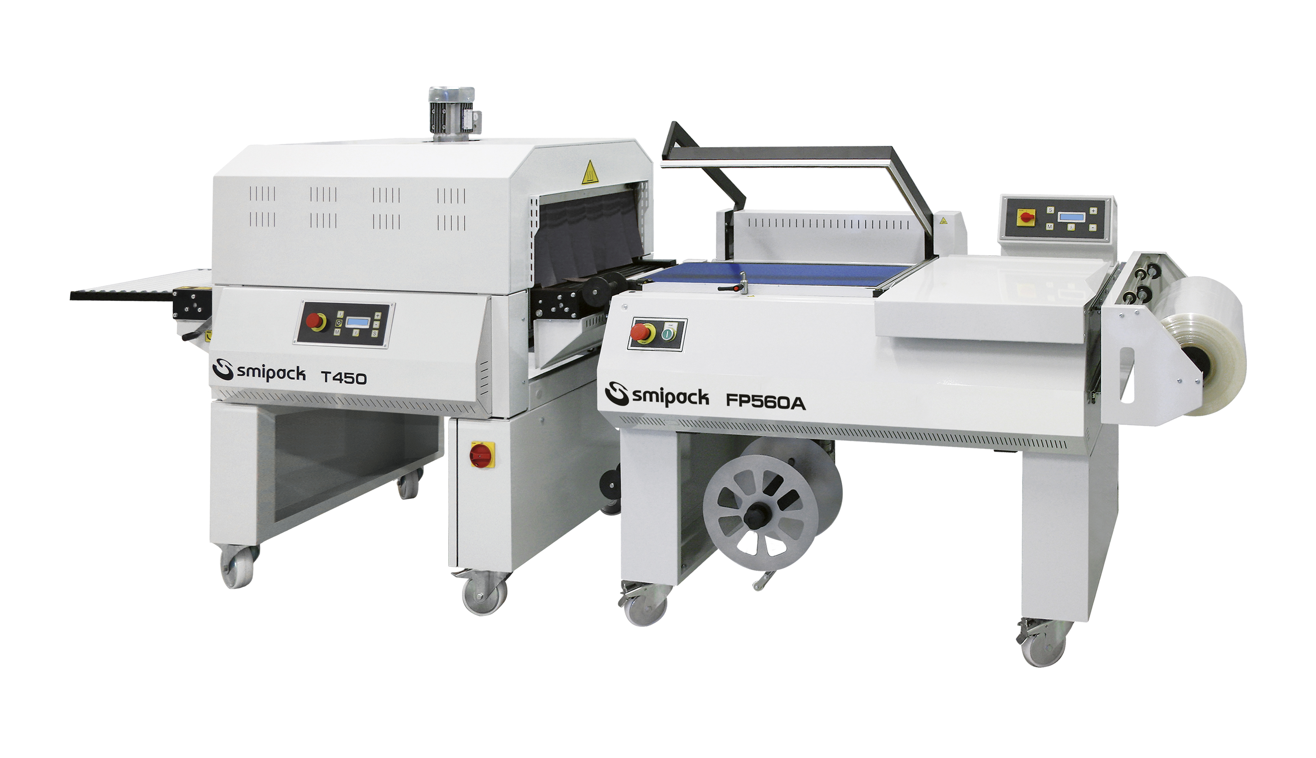 FP560A-T450-pop Halbautomatischer Winkelschweißer FP 560 A mit Schrumpftunnel T 450