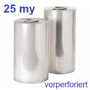 Feinschrumpf_Halbschlauchfolie_25my_vorperforiert Polyolefin-Schrumpffolie 25 my - perforiert